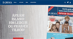 Desktop Screenshot of dorma.is